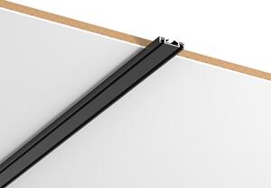 InLight Ultra-Thin μαγνητική ράγα σε μαύρη απόχρωση D:1m (TR007-BL)