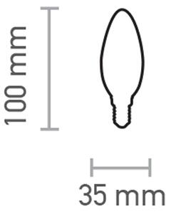 InLight Ε14 LED Filament C35 5watt με μελί κάλυμμα (7.14.05.40.1)