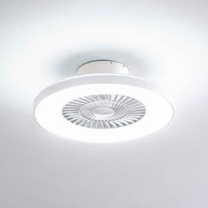 Lindby Smart LED ανεμιστήρας οροφής Paavo, λευκός, αθόρυβος, Tuya