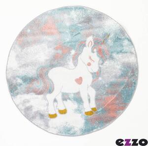 Παιδικό Χαλί ezzo Kiddie Unicorn B805AX6 Ροτόντα 1.60x1.60