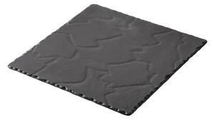 BASALT "MATT SLATE" SQUARE PLATE 30CM | Συσκευασία 3 τμχ