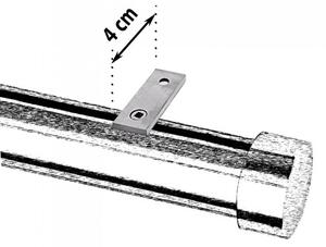 Μεταλλικός Σιδηρόδρομος Οροφής μονός Anartisi Aluminium Rail Collection ILIOS VICTORIA Ø25 σε χρώμα INOX POLISHED (ΙΝΟΞ ΓΥΑΛΙΣΤΕΡΟ) 160 εκ