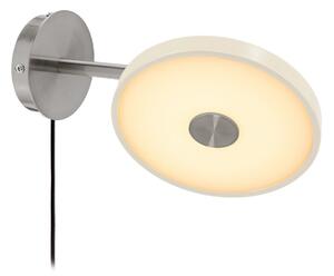 UMAGE Φωτιστικό τοίχου LED Asteria Short, λευκό, ατσάλι, με βύσμα, ρυθμιζόμενος, Λευκό, υπνοδωμάτιο, Μέταλλο, σχεδιασμός