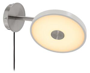 UMAGE Φωτιστικό τοίχου LED Asteria Short, γκρι, ατσάλι, με βύσμα, ρυθμιζόμενος, Γκρι, υπνοδωμάτιο, Μέταλλο, σχεδιασμός