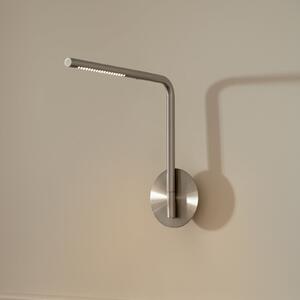 UMAGE Φωτιστικό τοίχου LED Omni Pivot, χρώμα ατσάλι, με δυνατότητα ρύθμισης, ρυθμιζόμενος, Μεταλλικό, υπνοδωμάτιο, Αλουμίνιο, σχεδιασμός