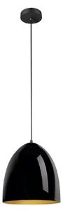 SLV Κρεμαστή λάμπα Para Cone, Ø 30 cm, μαύρο/χρυσό, ρυθμιζόμενος, Μαύρο, Σαλόνι / τραπεζαρία, Αλουμίνιο, σύγχρονο