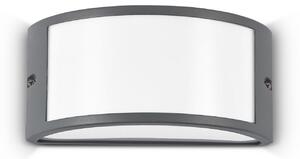 IDEAL LUX Ideal Lux Φωτιστικό εξωτερικού χώρου Rex 1, ανθρακί, IP44, E27, ρυθμιζόμενος, Γκρι, Αλουμίνιο, Πρίζα τοίχου πάνω/κάτω