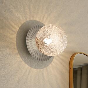 Nuura Aps Φωτιστικό τοίχου Liila 1, IP44, Ø 16,5 cm, ασημί/διαφανές, ρυθμιζόμενος, Μεταλλικό, Μπάνιο, Μέταλλο, Σκανδιναβικό