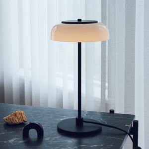 Nuura Aps LED επιτραπέζια λάμπα Blossi, ύψος 43 cm, μαύρο/οπαλίνα, ρυθμιζόμενος, Μαύρο, Σαλόνι / τραπεζαρία, Μέταλλο, Σκανδιναβικό