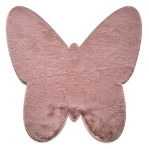 ΧΑΛΙ PUFFY JM7 DARK PINK BUTTERFLY ANTISLIP - 120X120B NewPlan