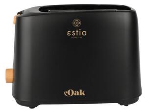 ESTIA ΦΡΥΓΑΝΙΕΡΑ OAK 2 ΘΕΣΕΩΝ 700w ΜΕ 7 ΕΠΙΠΕΔΑ ΨΗΣΙΜΑΤΟΣ ΜΑΥΡΗ