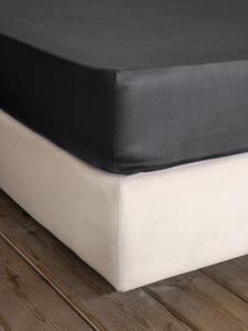 Σεντόνι Υπέρδιπλο με Λάστιχο Superior Satin - Black - Nima Home