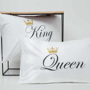 Σετ Μαξιλαροθήκες Queen&King Λευκό 2x(50x70) - Borea Home