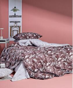 Σετ Σεντόνια Ημίδιπλα Hope 04 Eggplant-Light Pink 2x(190x270) + 1x(50x70) - Kentia