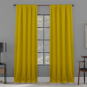 Κουρτίνα Με Τρέσα Delta Yellow 140x235 - Lino Home