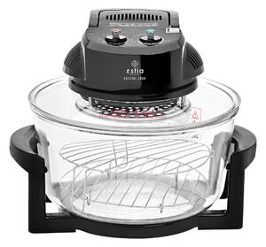 Φουρνάκι Ρομποτ Crystal Cook 1400W 12Lt Με Αντιστάσεις Μαύρο - Estia