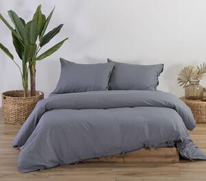 Παπλωματοθήκη Υπέρδιπλη Cotton-Linen Grey 240x220 - Nef-Nef Homeware