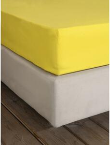 Σεντόνι King Size Με Λάστιχο Unicolors Yellow 180x200+32 - Nima Home