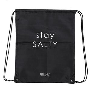 Τσάντα Θαλάσσης Stay Salty Black 38x46 - Nef-Nef Homeware