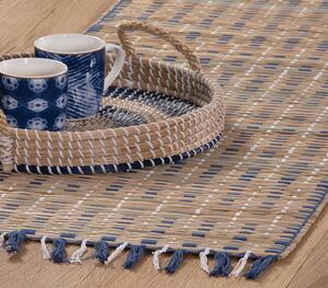 Runner Straw Natural/Blue 45x150 - Nef-Nef Homeware