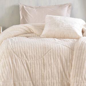 Διακοσμητική Μαξιλαροθήκη Fleece Με Γουνάκι (50x50) Rythmos Shabby Ecru