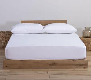 Σεντόνι King Size Μακό Με Λάστιχο Jersey White 180x200+30 - Nef Nef