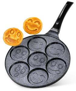 Γρανιτένιο Τηγάνι για Αβγά & Pancakes 7 Θέσεων Vilde 26 cm – Αντικολλητικό Τηγάνι