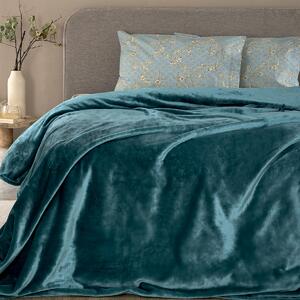 Κουβέρτα Fleece Μονή (160x220) Palamaiki Lucy Petrol