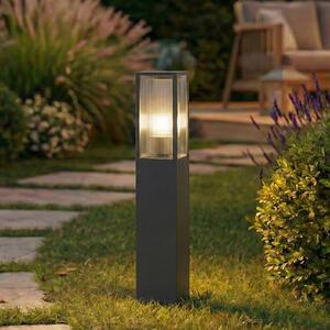 Lindby Φωτιστικό διαδρόμου Peldar, ανθρακί/ραβδωτό, 80 cm, ρυθμιζόμενος, Μαύρο, Αλουμίνιο, σύγχρονο