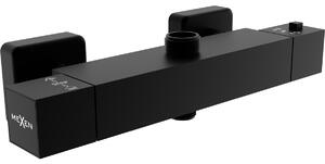Mexen Cube θερμοστατική μπαταρία ντους, μαύρη - 77250-70