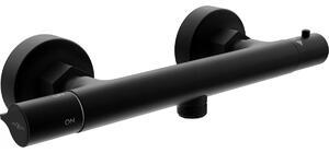 Mexen Slim θερμοστατική βρύση ντους, μαύρη - 77105-70