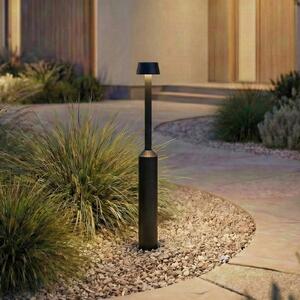 Lucande LED φως διαδρόμου Tareko, 90 cm, ανθρακί, IP65, Μαύρο, Αλουμίνιο, σύγχρονο