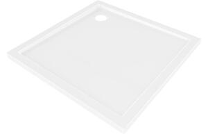 Mexen Flow τετράγωνη ντουζιέρα slim 75 x 75 cm, λευκή γυαλιστερή - 46S107575