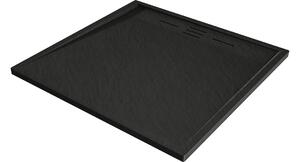 Mexen Amon τετράγωνη ντουζιέρα SMC 80 x 80 cm, μαύρη - 4F708080