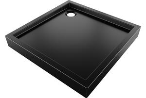 Mexen Flow+ τετράγωνο ντουζιέρα 100 x 100 cm, μαύρο ματ - 46S701010H
