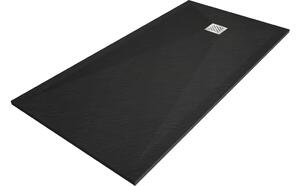 Mexen Stone+ ορθογώνιο σύνθετο ντους 200 x 90 εκ., μαύρο - 44709020