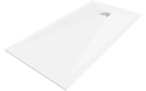 Mexen Stone+ ορθογώνιος συνθετικός δίσκος ντους 200 x 90 cm, λευκός - 44109020