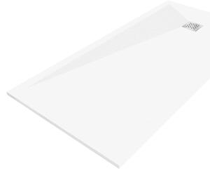 Mexen Stone+ ορθογώνιος σύνθετος δίσκος ντους 200 x 100 εκ., λευκός - 44101020
