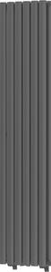 Mexen Dallas διακοσμητικό θερμαντικό σώμα 1600 x 360 mm, 1039 W, μαύρο - W214-1600-360-00-70