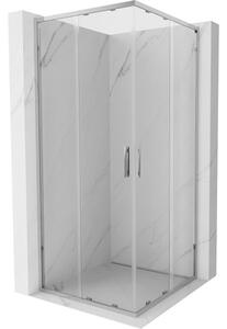 Mexen Exo τετράγωνη συρόμενη καμπίνα ντους 70 x 70 cm, διάφανο, χρώμιο
