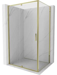 Mexen Exo καμπίνα ντους ανοιγόμενη 150 x 100 cm, διαφανής, χρυσή - 819-150-100-50-00