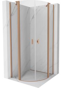 Mexen Mist καμπίνα ντους ημικυκλική ανοιγόμενη 80 x 80 cm, διαφανής