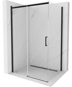 Mexen Omega συρόμενη καμπίνα ντους 100 x 70 cm, διαφανής, μαύρη - 825-100-070-70-00