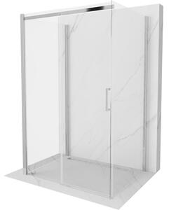 Mexen Omega-3S καμπίνα ντους 3 όψεων, συρόμενη 100 x 80 cm, διάφανη, χρώμιο
