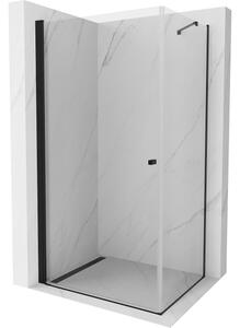 Mexen Pretoria καμπίνα ντους ανοιγόμενη 70 x 80 cm, διαφανής, μαύρη - 852-070-080-70-00