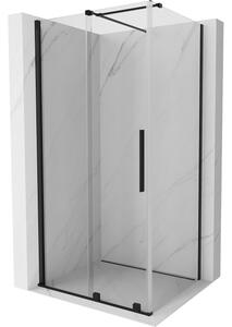 Mexen Velar συρόμενη καμπίνα ντους 110 x 100 cm, διάφανη, μαύρη - 871-110-100-01-70