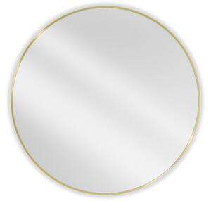Mexen Loft στρογγυλός καθρέφτης μπάνιου 100 cm, χρυσό πλαίσιο - 9850-100-100-000-50