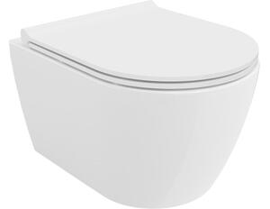 Mexen Carmen λεκάνη τουαλέτας Rimless Tornado με λεπτό κάθισμα αργής πτώσης, duroplast