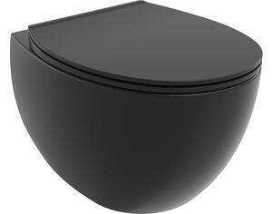 Mexen Egg λεκάνη τουαλέτας Rimless με καπάκι αργού κλεισίματος slim, duroplast