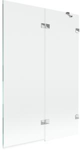Mexen Lunar παραβάν μπάνιου 2-πτερυγίων δεξιό 120 x 150 cm, διάφανο, χρώμιο